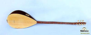 Turkish Long Neck Walnut Baglama Saz ASL-202 - Sala Muzik