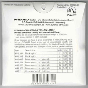Professional Oud Strings Arabic Syrian Tuning Pyramid PSO-652 back cover